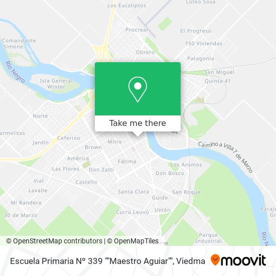 Mapa de Escuela Primaria Nº 339 ""Maestro Aguiar""