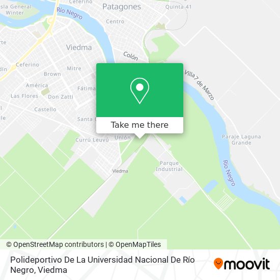 Mapa de Polideportivo De La Universidad Nacional De Río Negro