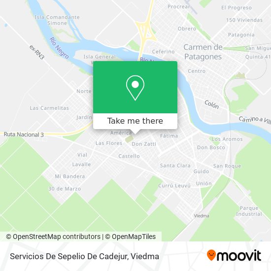 Servicios De Sepelio De Cadejur map