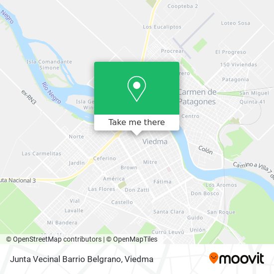 Mapa de Junta Vecinal Barrio Belgrano