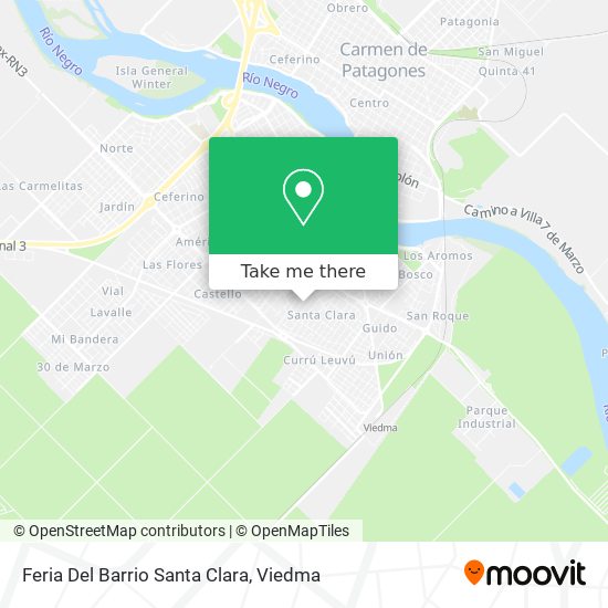 Feria Del Barrio Santa Clara map