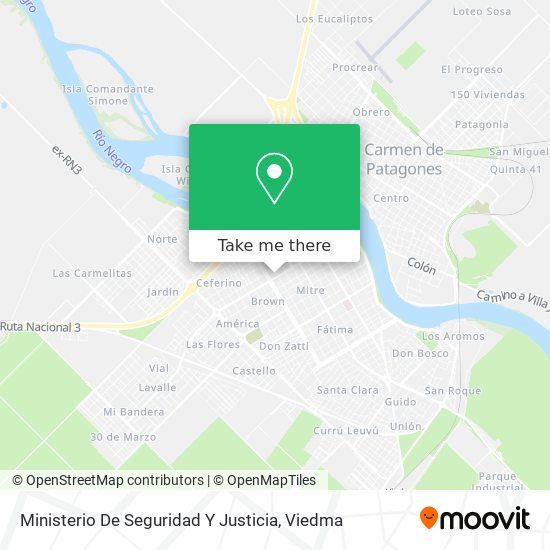 Mapa de Ministerio De Seguridad Y Justicia