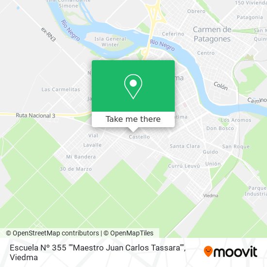 Mapa de Escuela Nº 355 ""Maestro Juan Carlos Tassara""