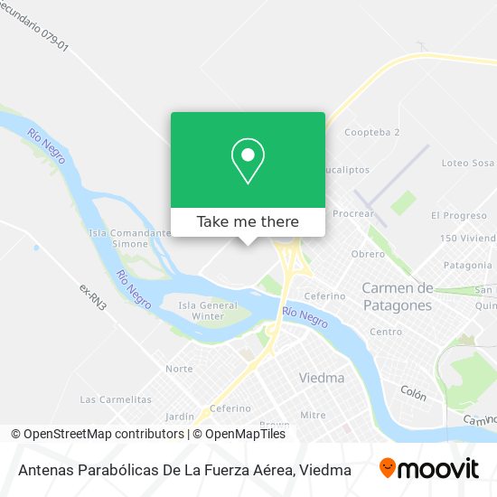 Antenas Parabólicas De La Fuerza Aérea map