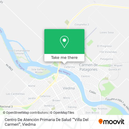 Centro De Atención Primaria De Salud ""Villa Del Carmen"" map
