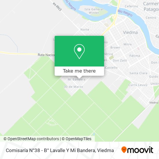 Mapa de Comisaría N°38 - B° Lavalle Y Mi Bandera