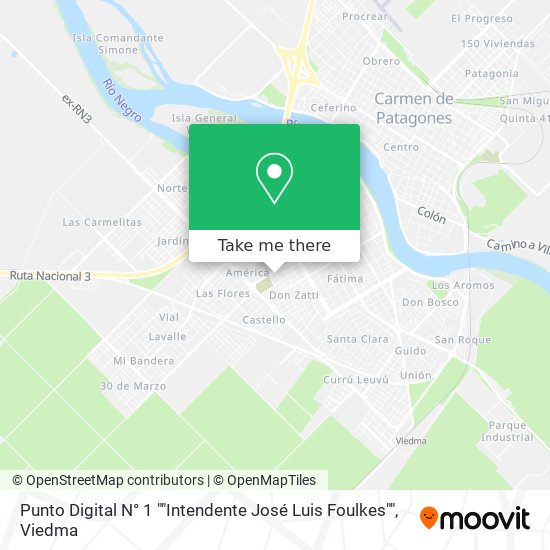 Punto Digital N° 1 ""Intendente José Luis Foulkes"" map