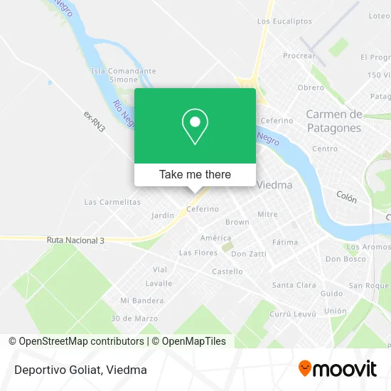 Mapa de Deportivo Goliat