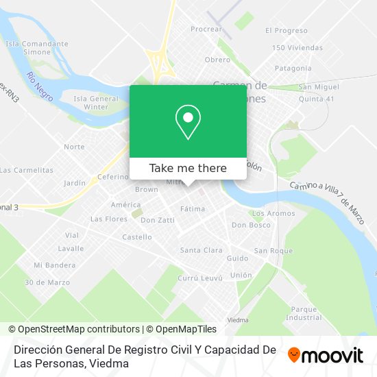 Dirección General De Registro Civil Y Capacidad De Las Personas map