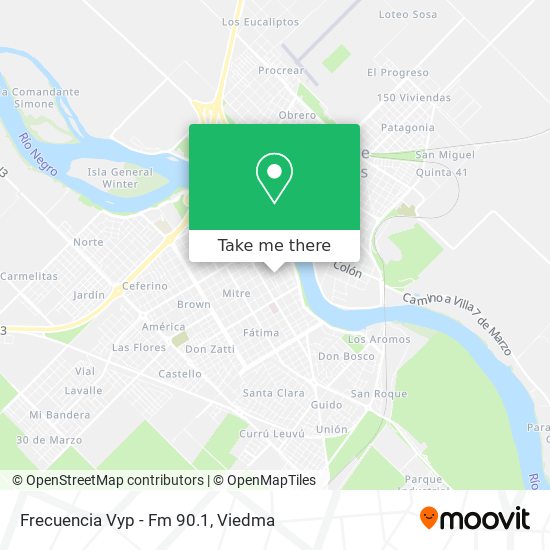 Frecuencia Vyp - Fm 90.1 map