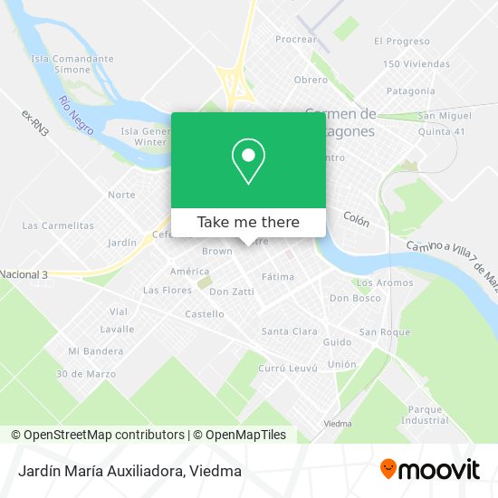 Mapa de Jardín María Auxiliadora