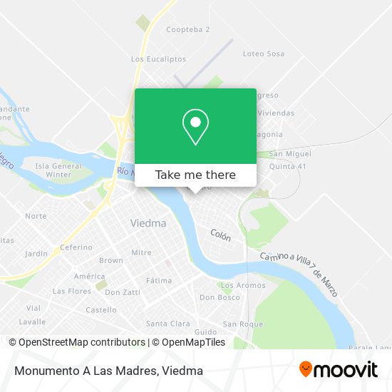 Monumento A Las Madres map