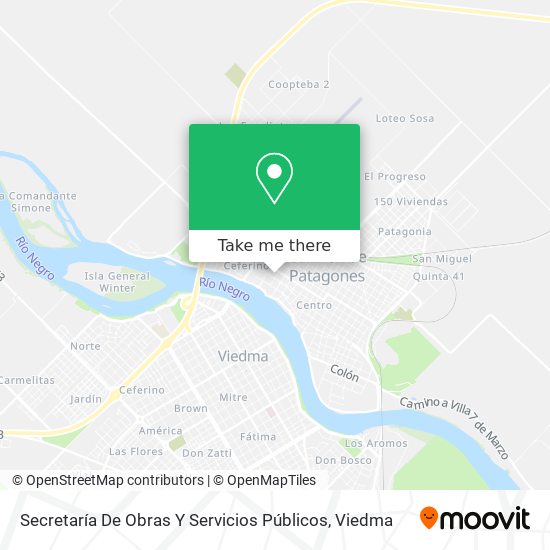 Secretaría De Obras Y Servicios Públicos map