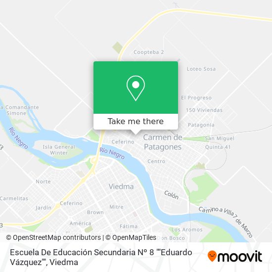 Mapa de Escuela De Educación Secundaria Nº 8 ""Eduardo Vázquez""