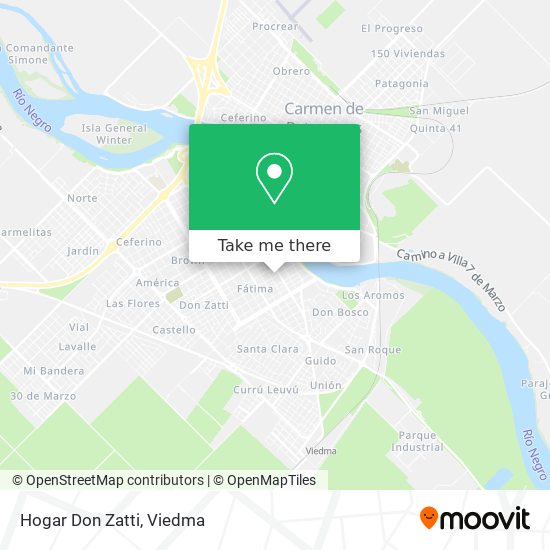 Hogar Don Zatti map