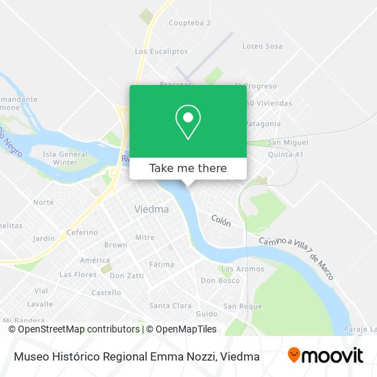 Mapa de Museo Histórico Regional Emma Nozzi