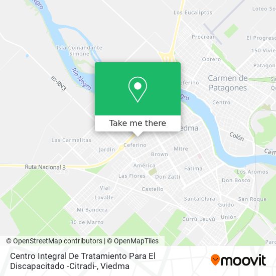 Centro Integral De Tratamiento Para El Discapacitado -Citradi- map