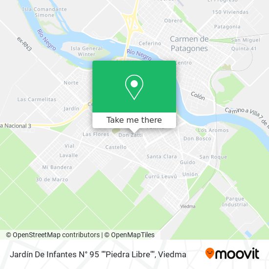 Jardín De Infantes N° 95 ""Piedra Libre"" map