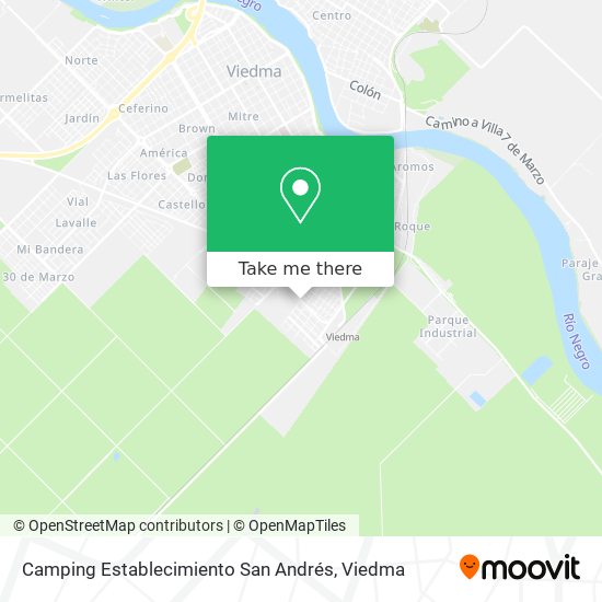 Camping Establecimiento San Andrés map