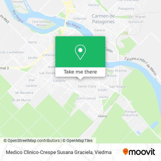 Medico Clinico-Crespe Susana Graciela map