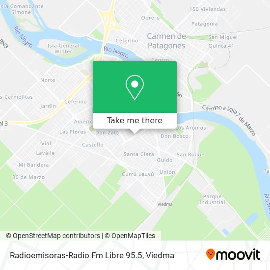 Mapa de Radioemisoras-Radio Fm Libre 95.5