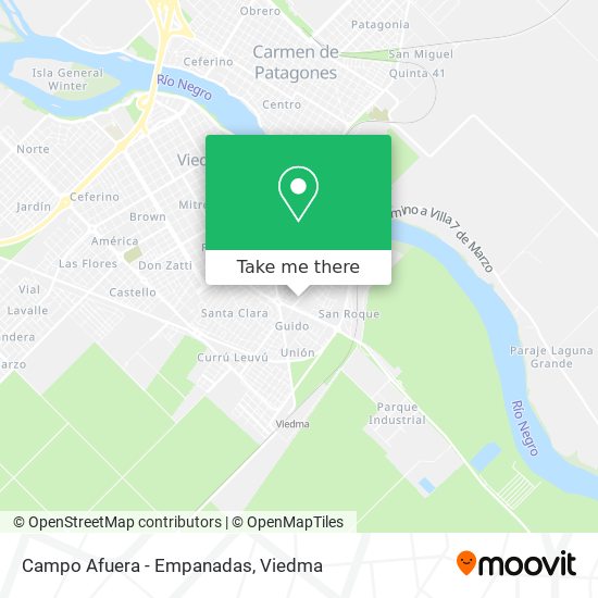 Mapa de Campo Afuera - Empanadas