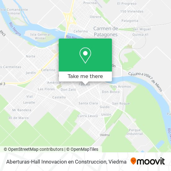 Aberturas-Hall Innovacion en Construccion map
