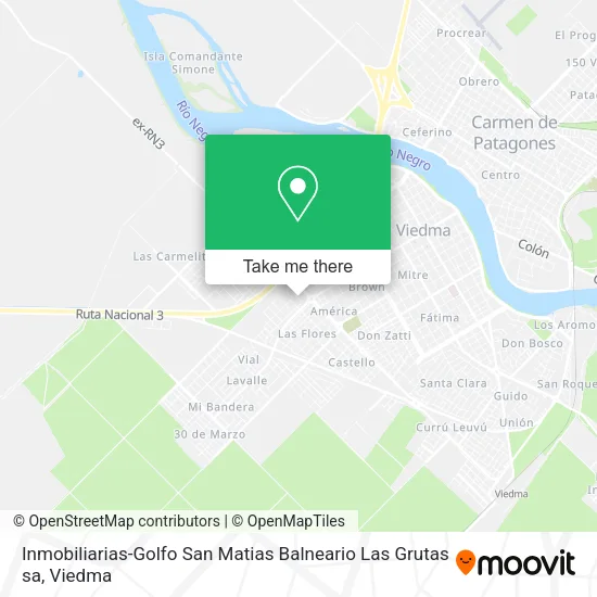 Mapa de Inmobiliarias-Golfo San Matias Balneario Las Grutas sa