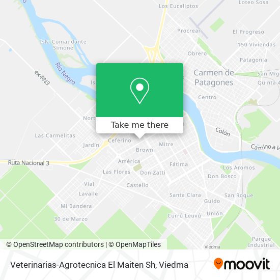 Veterinarias-Agrotecnica El Maiten Sh map