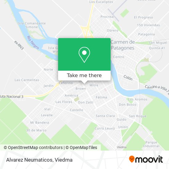 Mapa de Alvarez Neumaticos