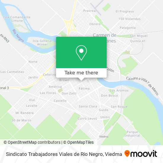 Sindicato Trabajadores Viales de Río Negro map