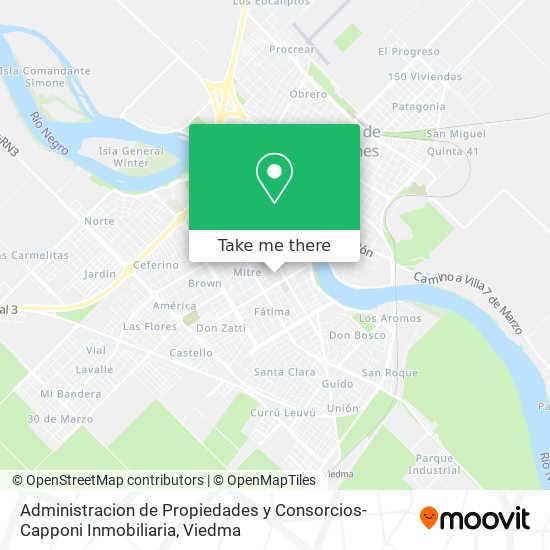 Mapa de Administracion de Propiedades y Consorcios-Capponi Inmobiliaria