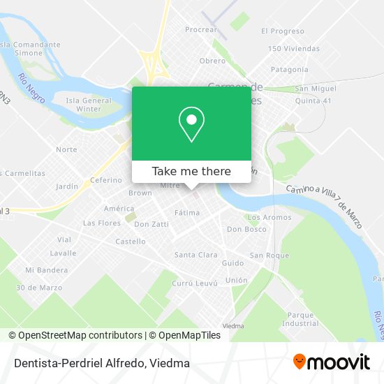 Mapa de Dentista-Perdriel Alfredo