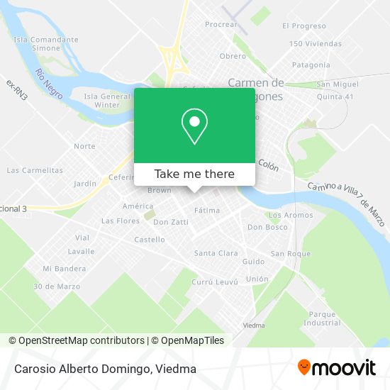 Mapa de Carosio Alberto Domingo