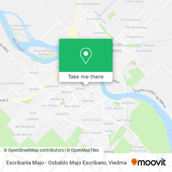 Escribania Majo - Osbaldo Majo Escribano map