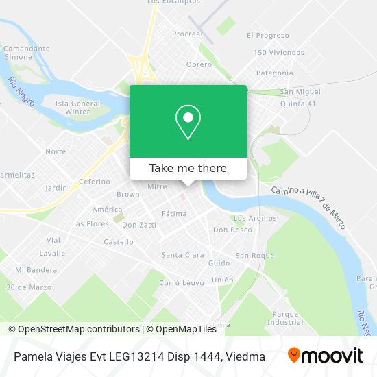 Pamela Viajes Evt LEG13214 Disp 1444 map