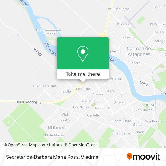 Secretarios-Barbara Maria Rosa map