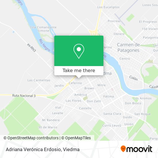 Adriana Verónica Erdosio map