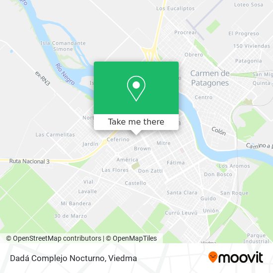 Mapa de Dadá Complejo Nocturno
