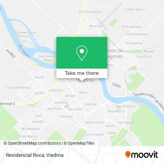 Mapa de Residencial Roca