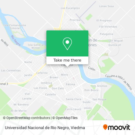 Mapa de Universidad Nacional de Río Negro