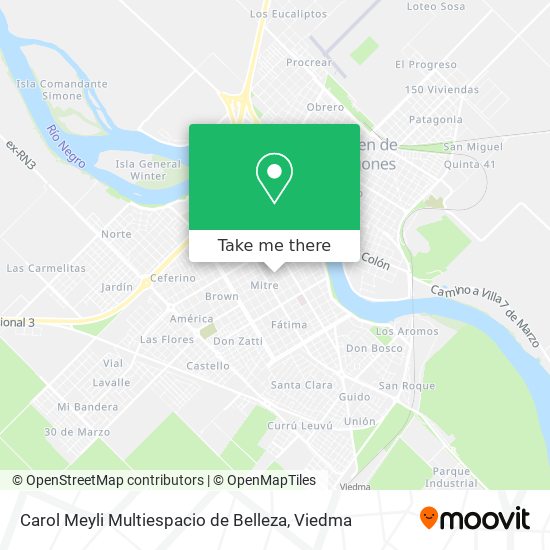 Carol Meyli Multiespacio de Belleza map