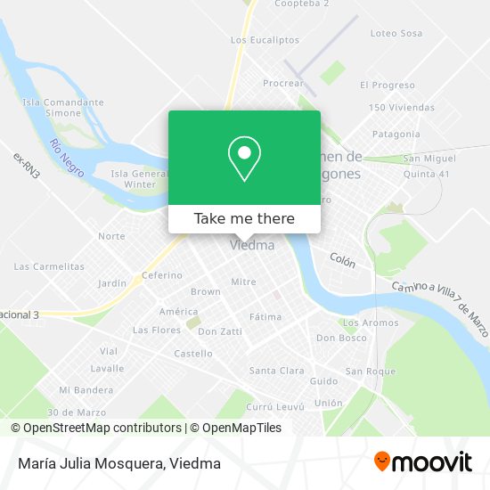 María Julia Mosquera map