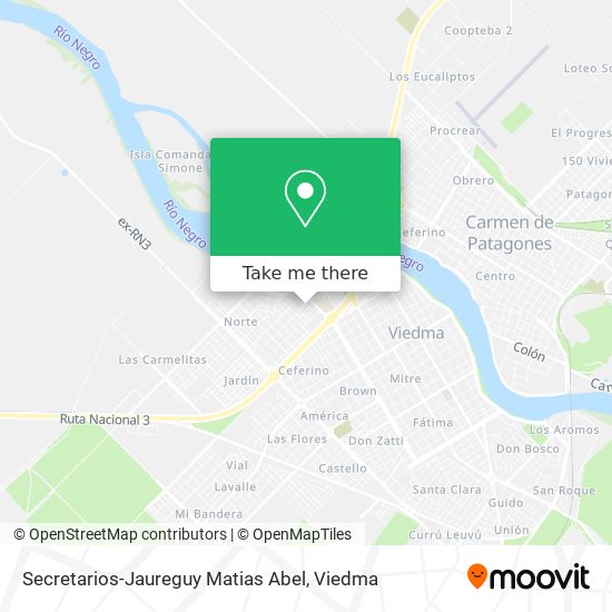 Secretarios-Jaureguy Matias Abel map