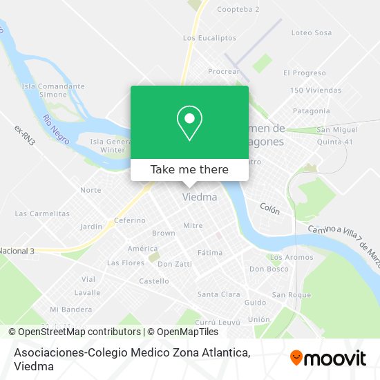 Mapa de Asociaciones-Colegio Medico Zona Atlantica