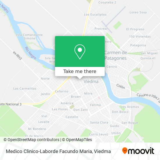 Mapa de Medico Clinico-Laborde Facundo Maria