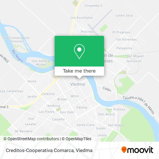Creditos-Cooperativa Comarca map