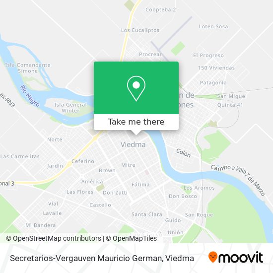 Secretarios-Vergauven Mauricio German map