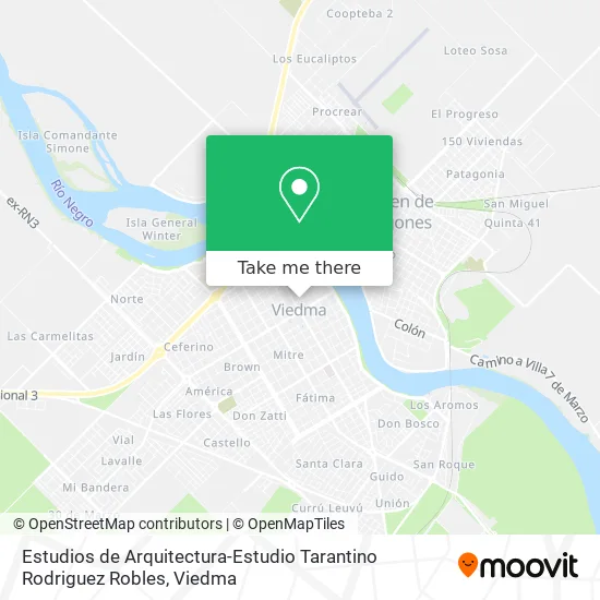 Estudios de Arquitectura-Estudio Tarantino Rodriguez Robles map