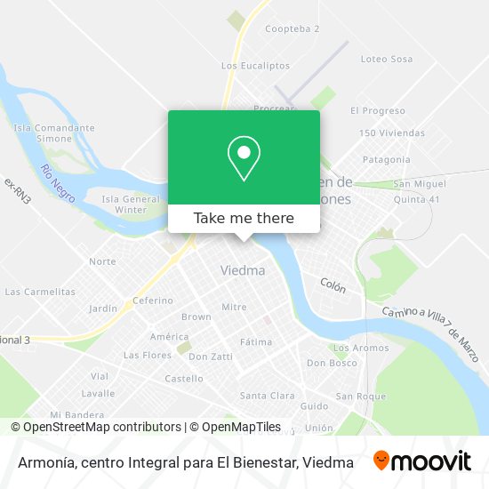 Armonía, centro Integral para El Bienestar map